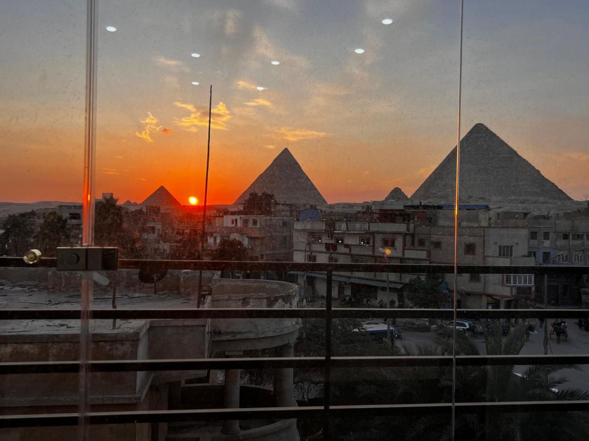 Imhotep Pyramids View Inn Kafret el-Gabal Kültér fotó